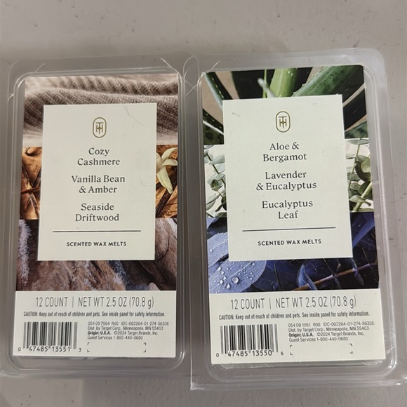 Ceramic Sanded Tabletop Wax Warmer and two 12-count scented melts NWOT - Picture 2 of 13